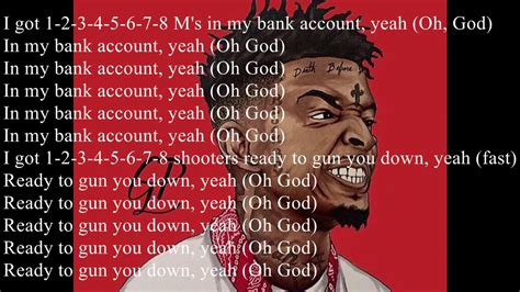 bank account lyrics.